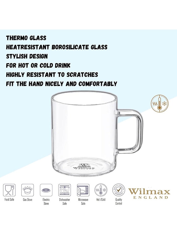Wilmax 6er-Set: Gläser in Transparent - 100 ml günstig kaufen onesize