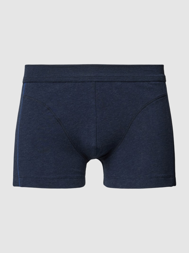 Trunks in melierter Optik in marineblau meliert
