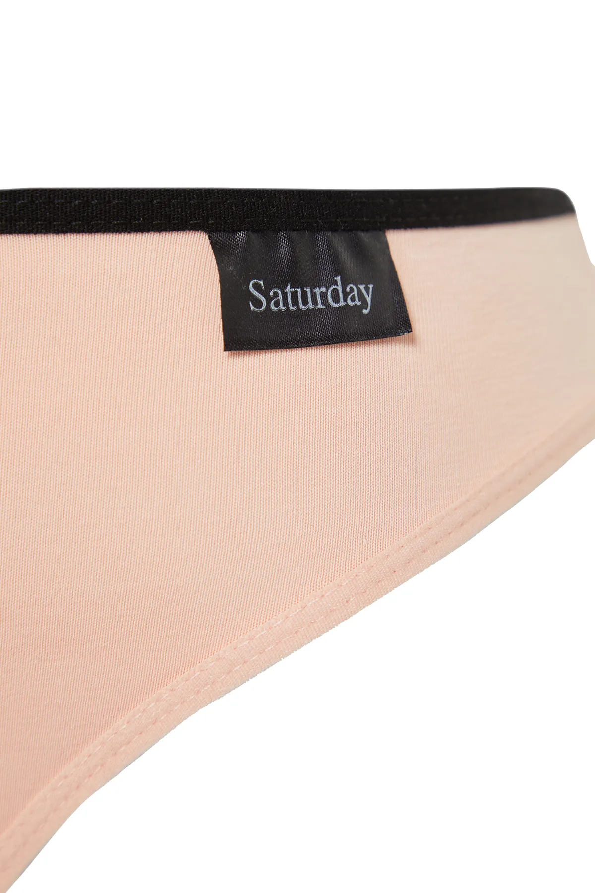 Trendyol Collection  Mehrfarbiges 7er-Pack Baumwoll-Label-Tanga-Strickhöschen mit detaillierten Details THMSS24KU00008