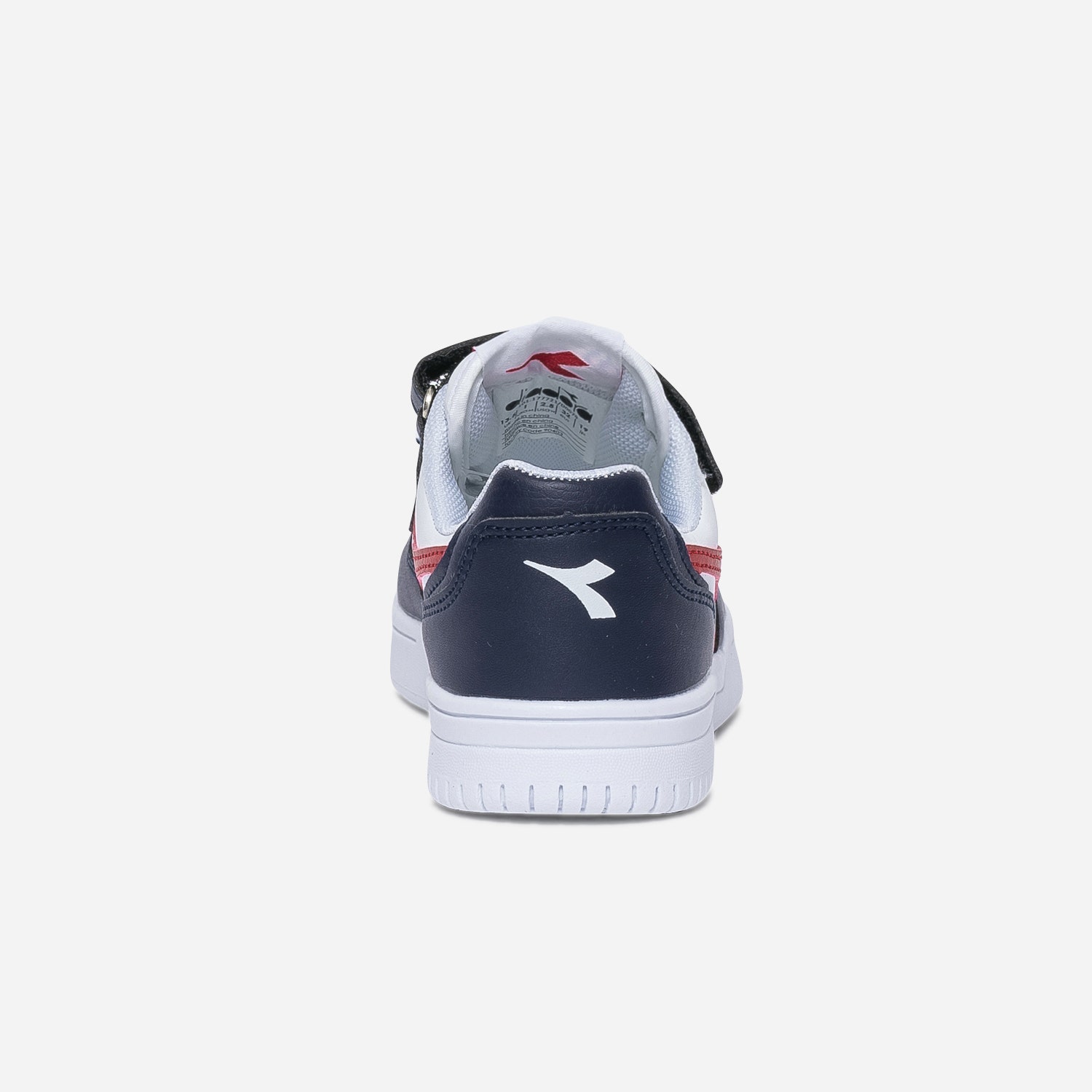 Tennis DIADORA blanche, marine et rouge à scratchs