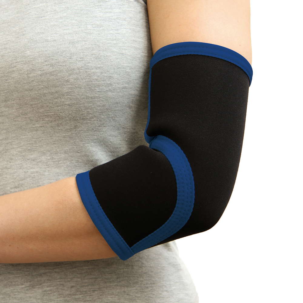 TOPFIT Ellenbogen-Sportbandage, Größe S/M - Blau/Schwarz