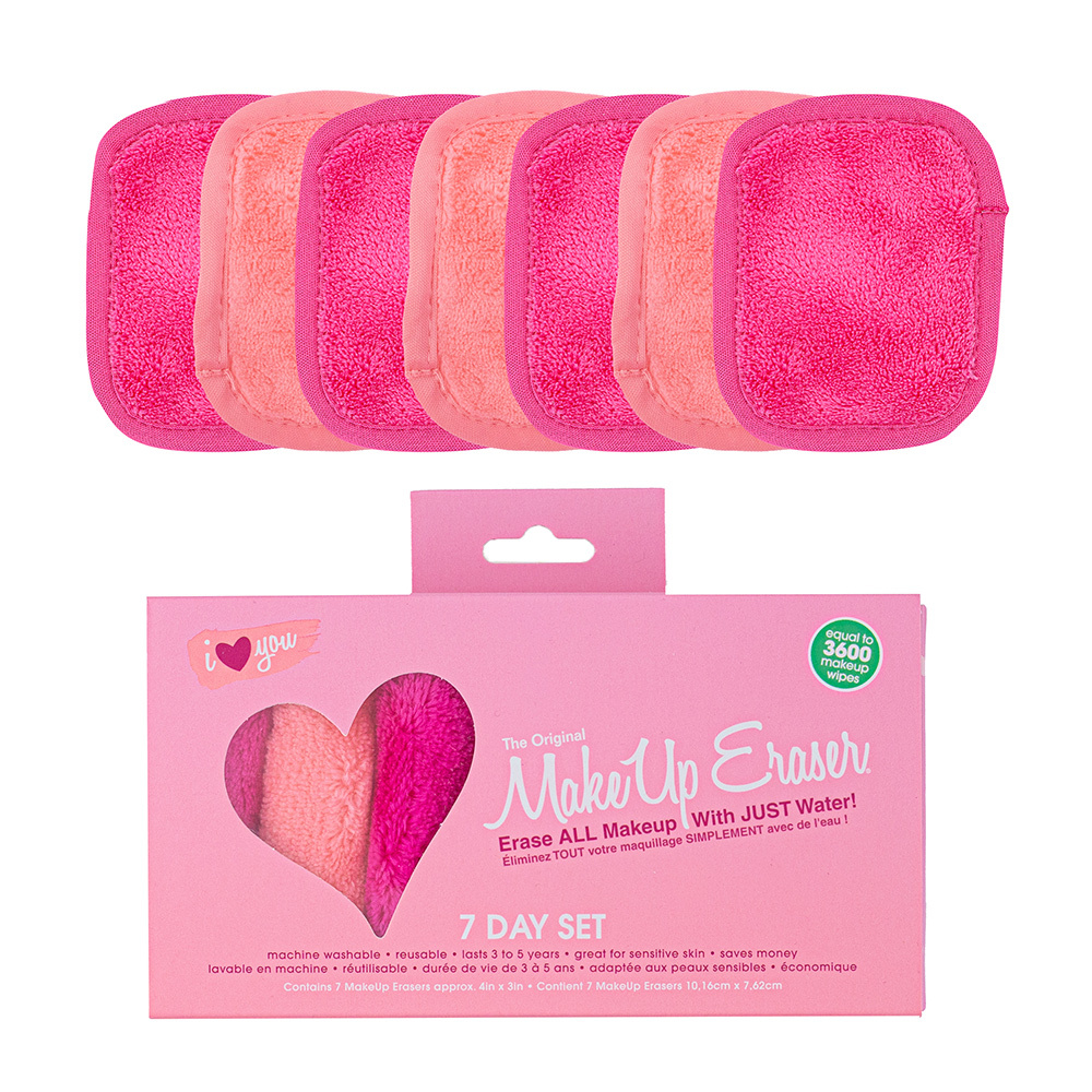 MakeUp Eraser I <3 You 7 days Set Serviette démaquillante réutilisable