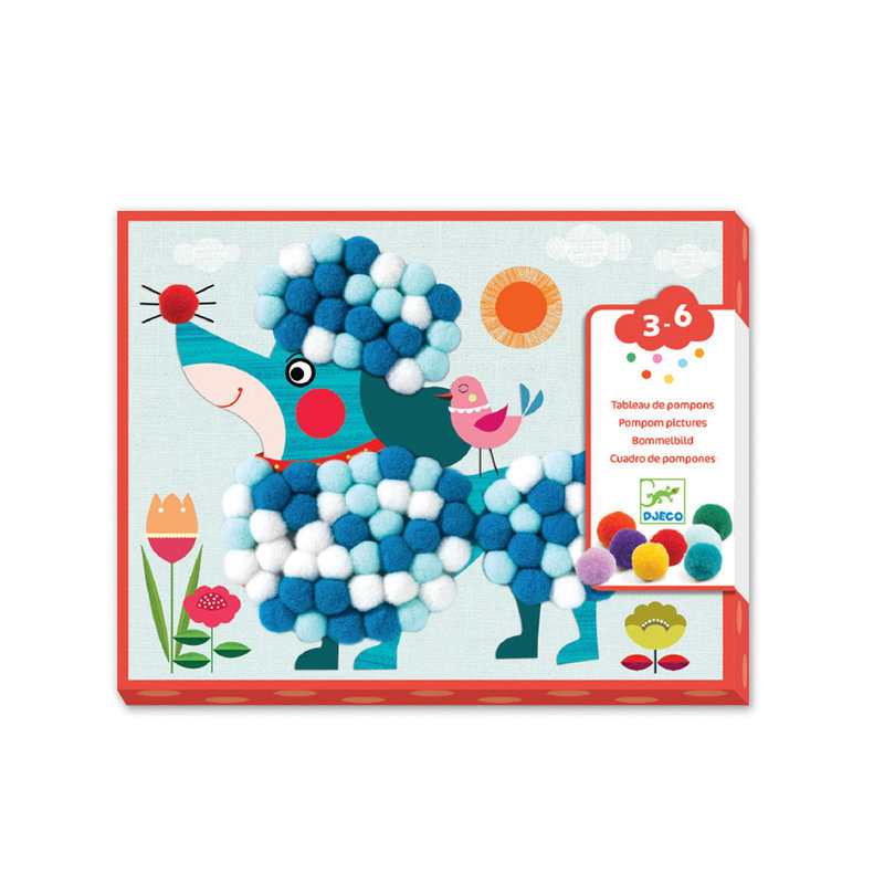 Coffret Tableaux de pompons Des chiens à caresser Djeco