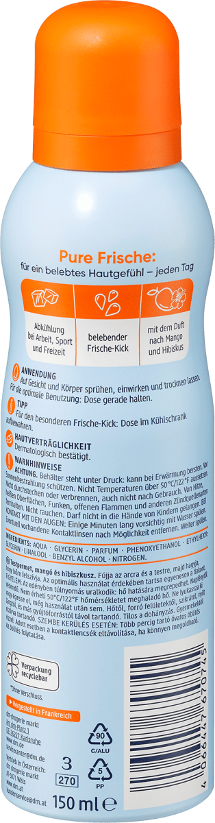 Wasserspray Mango Hibiskus, 150 ml