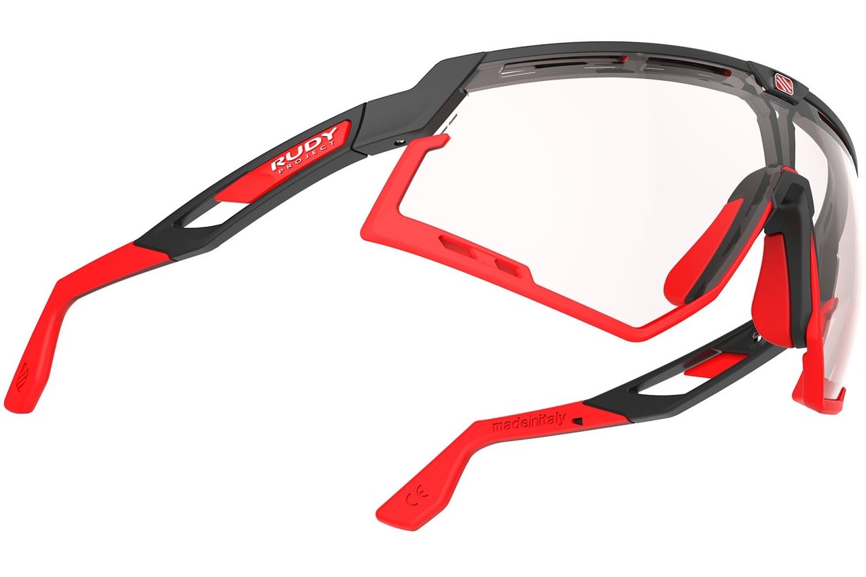 Rudy Project Defender Black Matte Red Fluo / Impactxphoto2 Red