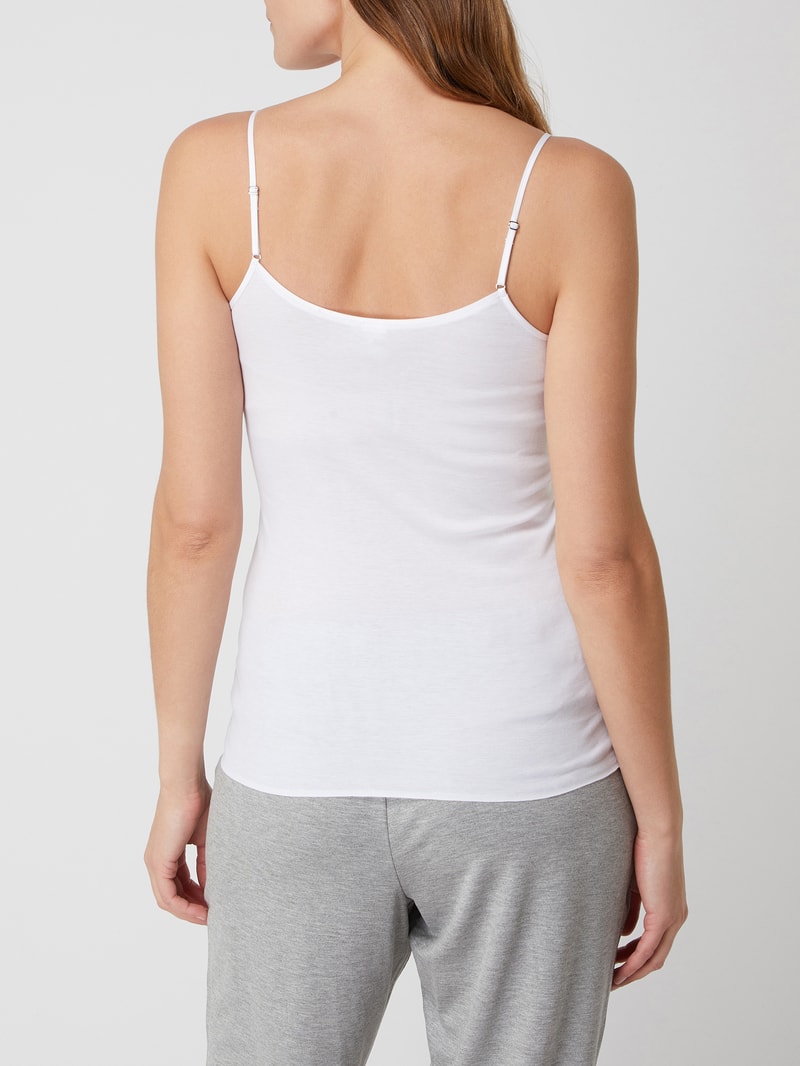 Unterhemd aus merzerisierter Baumwolle Modell 'Cotton Seamless' in weiß
