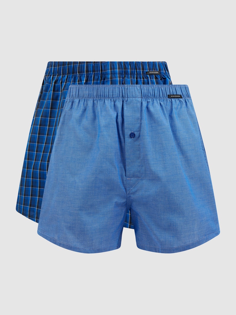 Boxershorts aus Baumwolle im 2er-Pack in royalblau