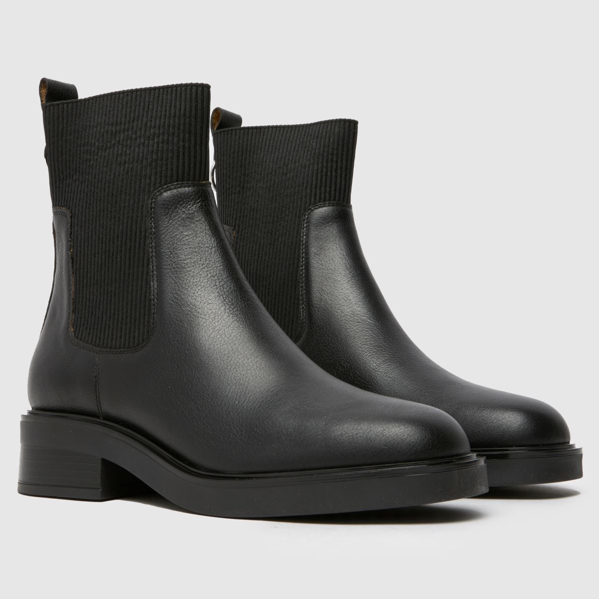 Schuh Constance – Svarta chelsea-stövlar i läder