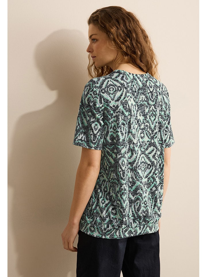 Cecil Bluse in Grün/ Blau günstig kaufen