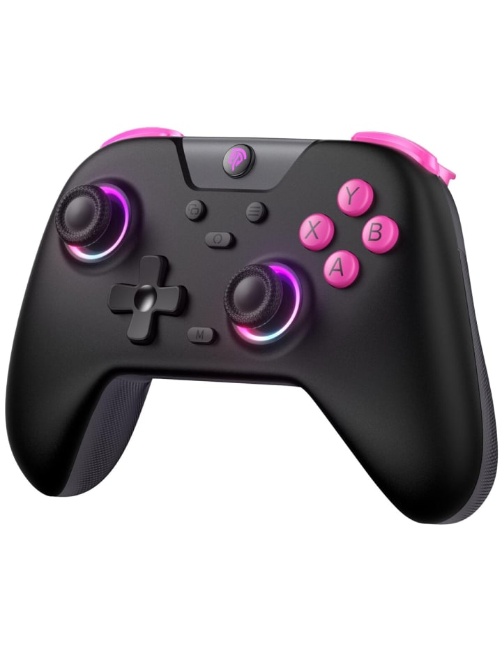 Almina EasySMX X05 Controller PC mit 7 Farbe RGB Licht Hall Triggers Schwarz in Weiß günstig kaufen onesize
