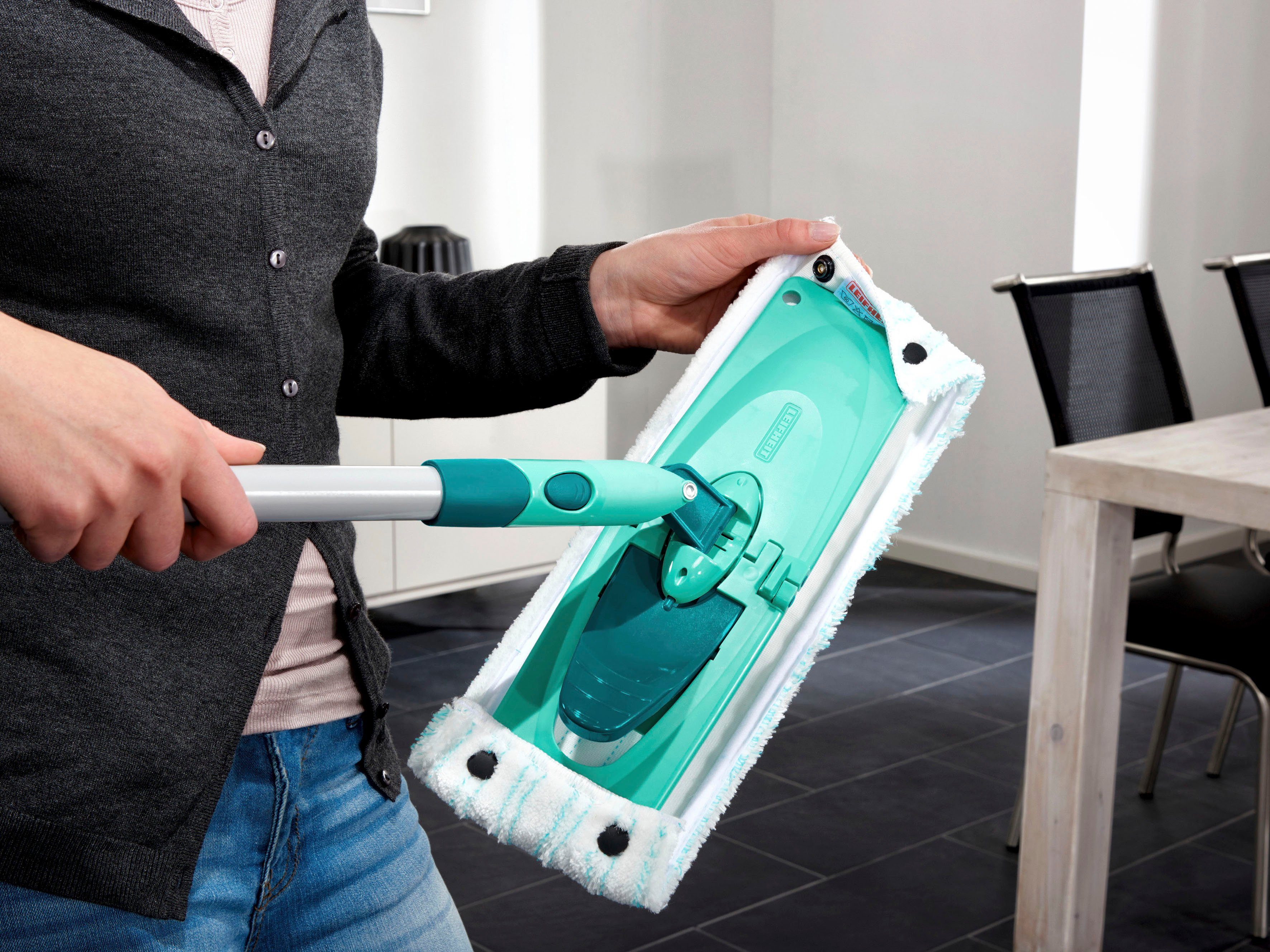 Leifheit Bodenwischer-Set Combi M micro duo, Wischbreite 33 cm