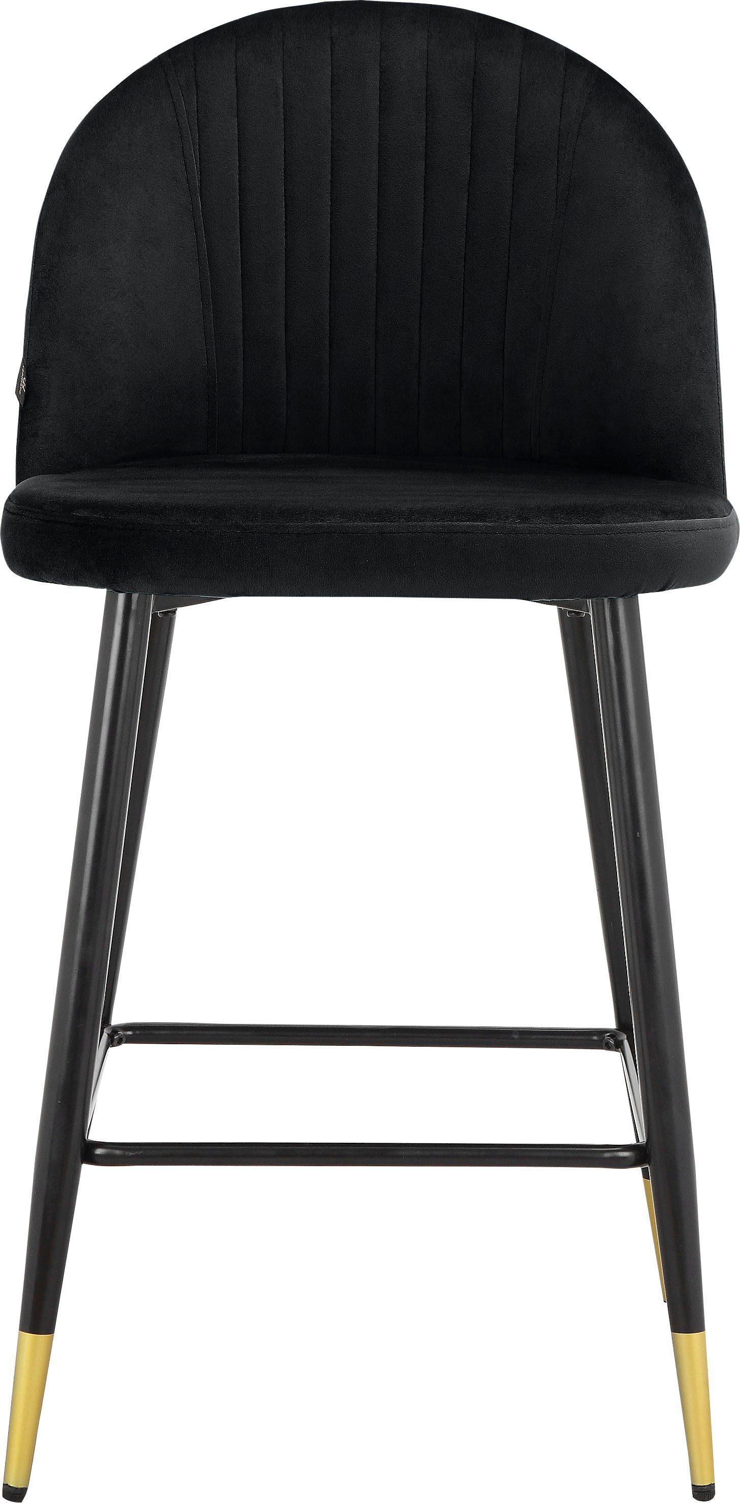 Leonique Bistrostuhl Embrosse (2 St), mit Sitz und Rücken gepolstert, in schönem Velourstoff, Sitzhöhe 65 cm