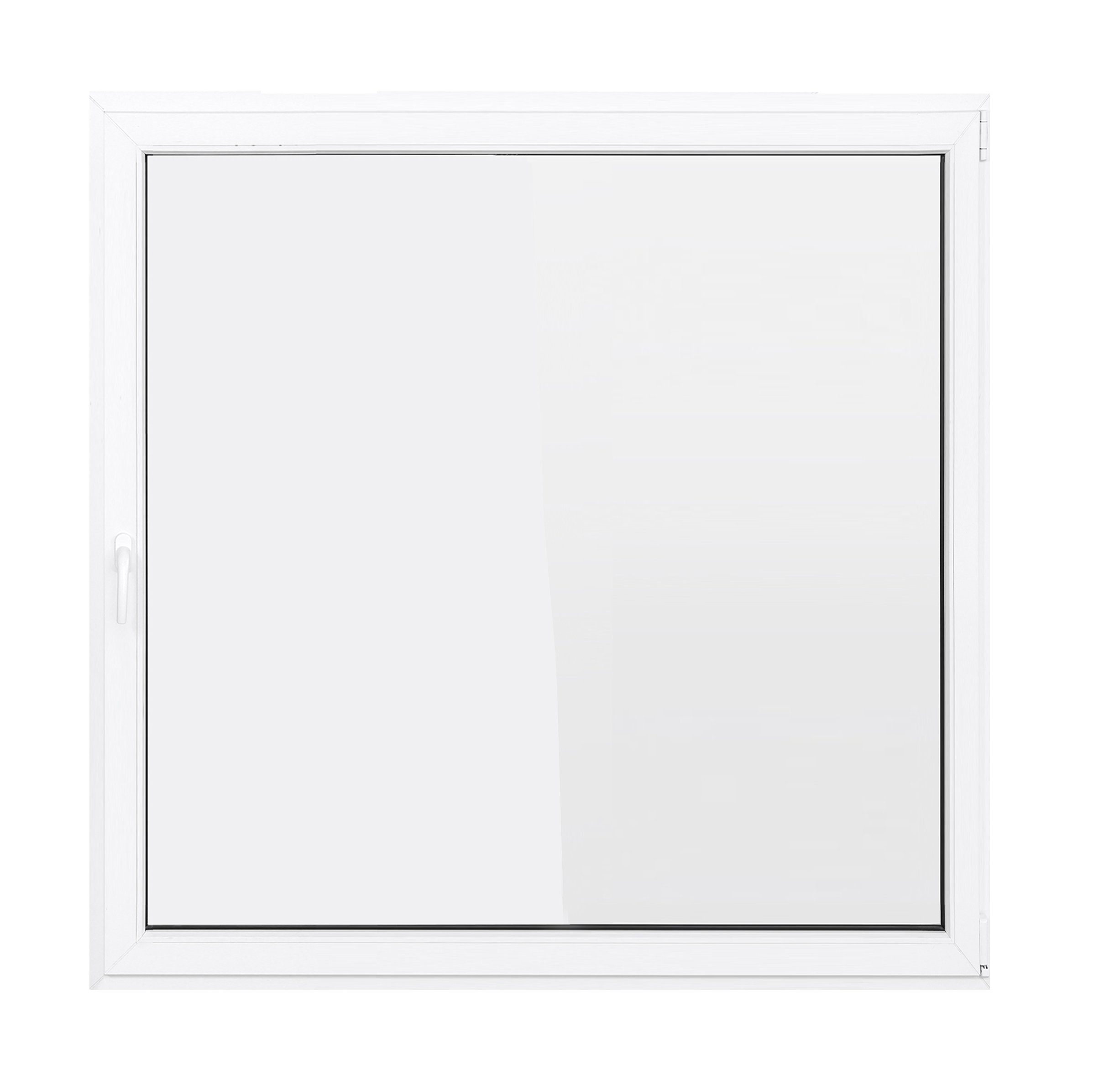 SN DECO GROUP Kellerfenster 1 Flügel 1000x1000 Dreh-Kipp 2-fach Verglasung weiß 70 mm Profil, (Set), RC2 Sicherheitsbeschlag, Hochwertiges 5-Kammer-Profil