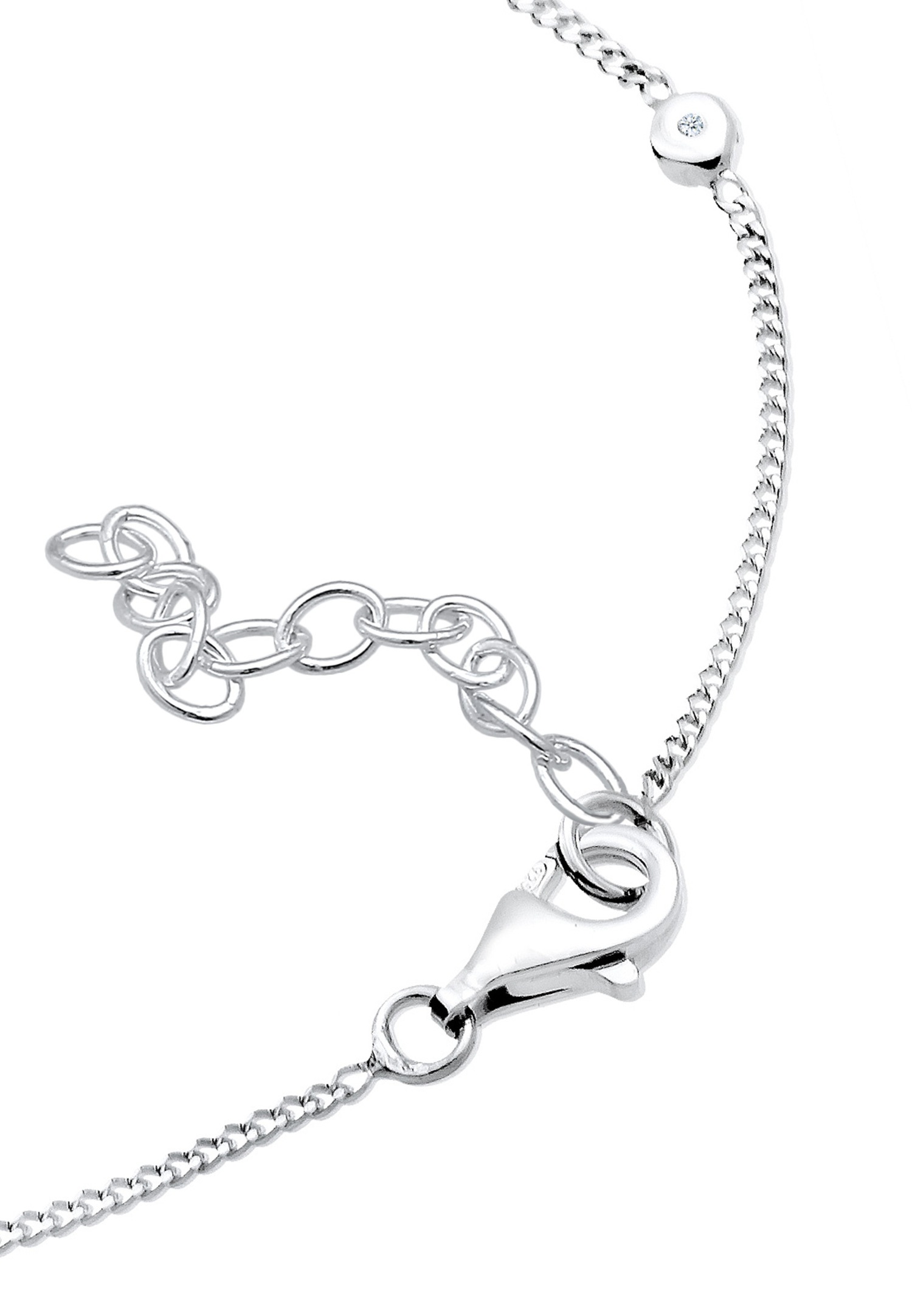 Elli DIAMONDS Elegantni klasični diamant (0,025 ct.) 925 srebro