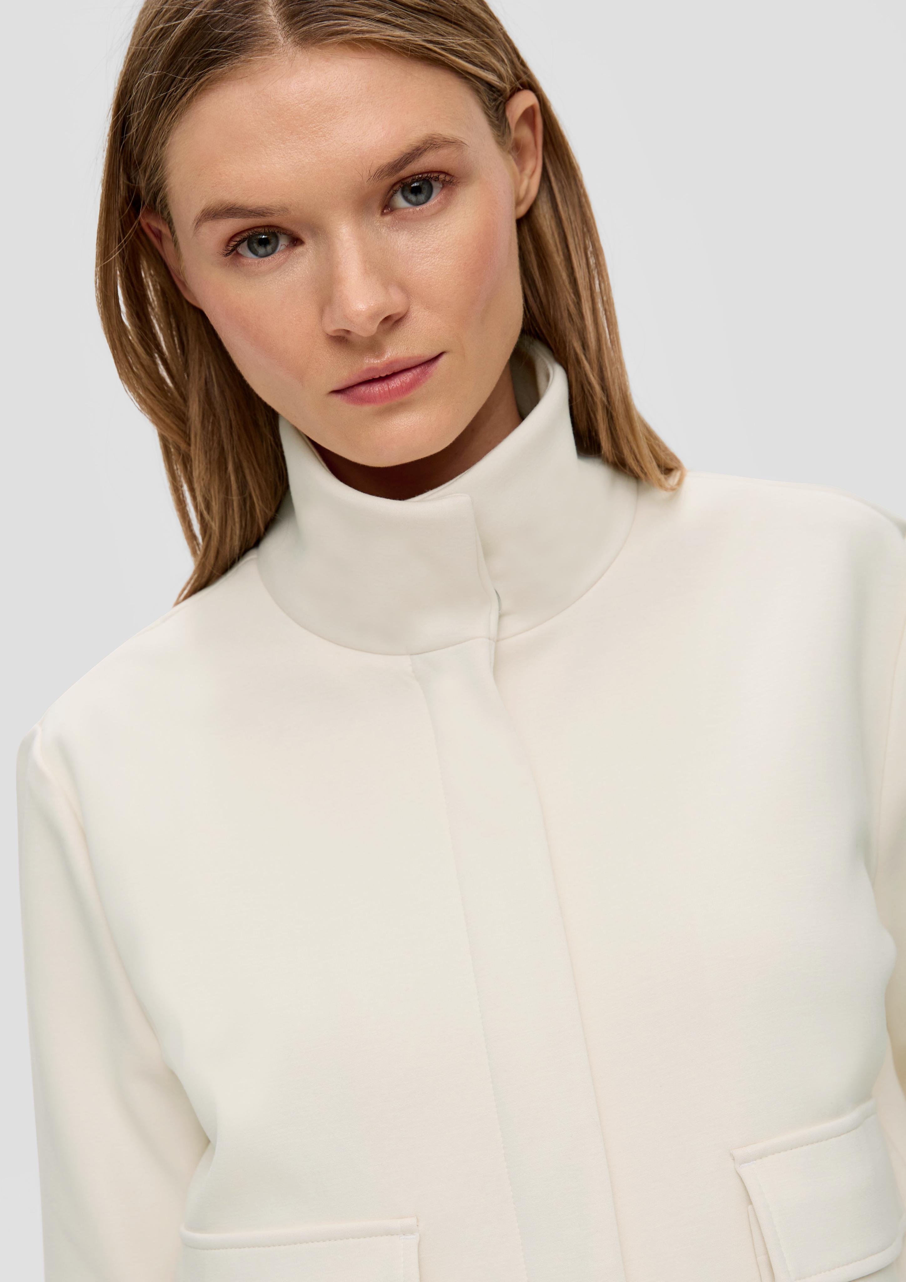 Jersey-Jacke mit Stehkragen  2138838-0700