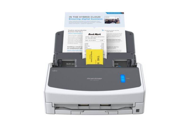 Fujitsu DIN A4 Scanner Schwarz, Weiß