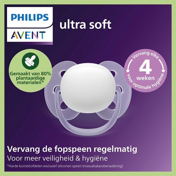 Sucette Philips Avent Ultra Soft SCF091/38