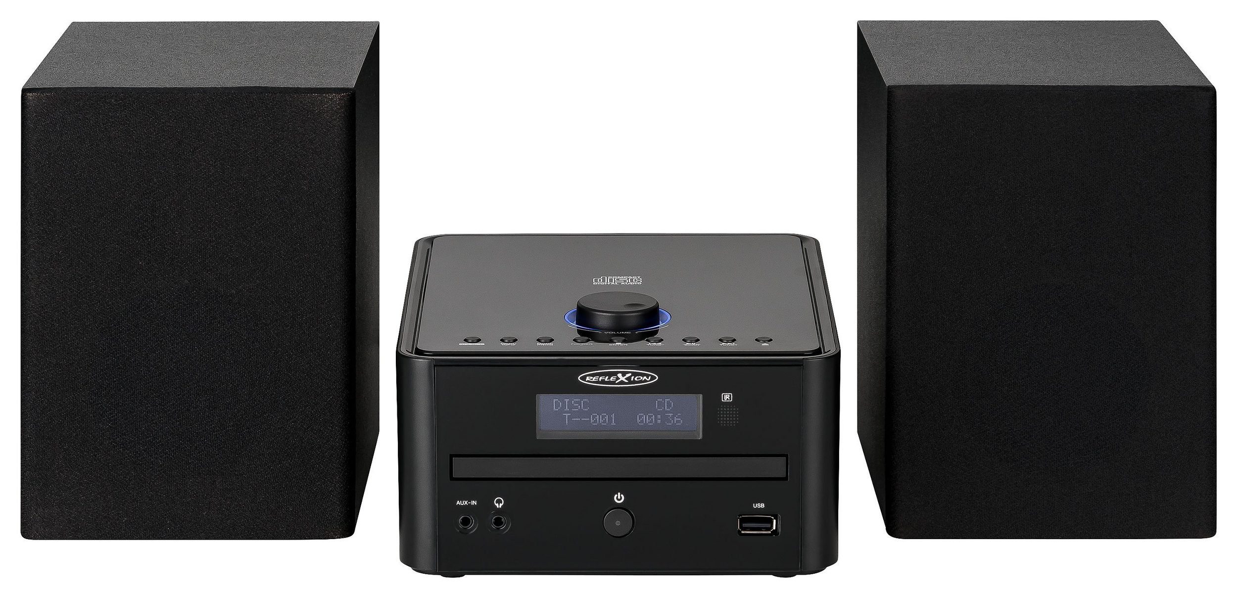 Reflexion HIF79DAB Microanlage (DAB/DAB+, UKW Radio, 80,00 W, Stereo-Micro-Hifi-System mit DAB, UKW, USB, MP3/CD, und Bluetooth)
