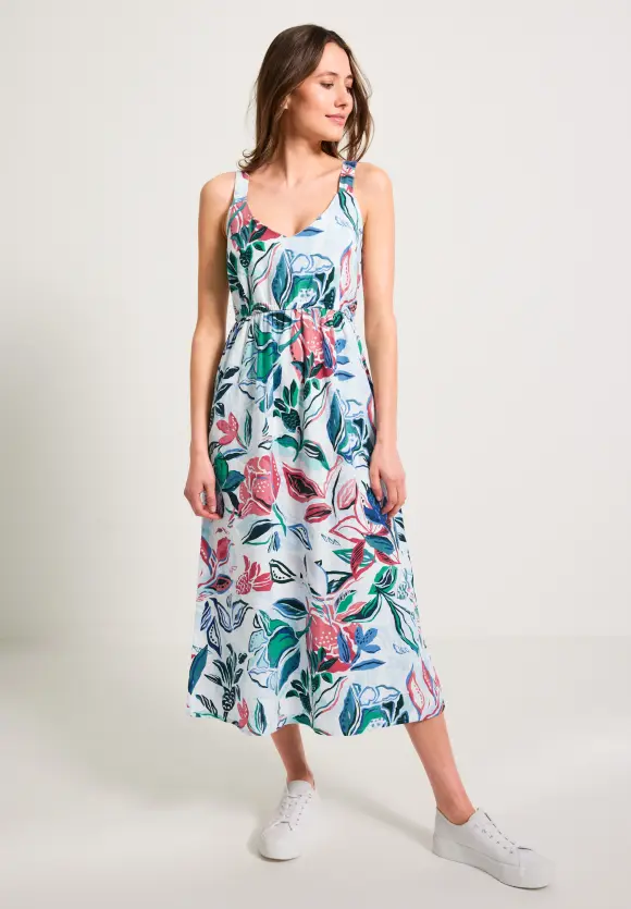 CECIL Midi Leinenmix Kleid
