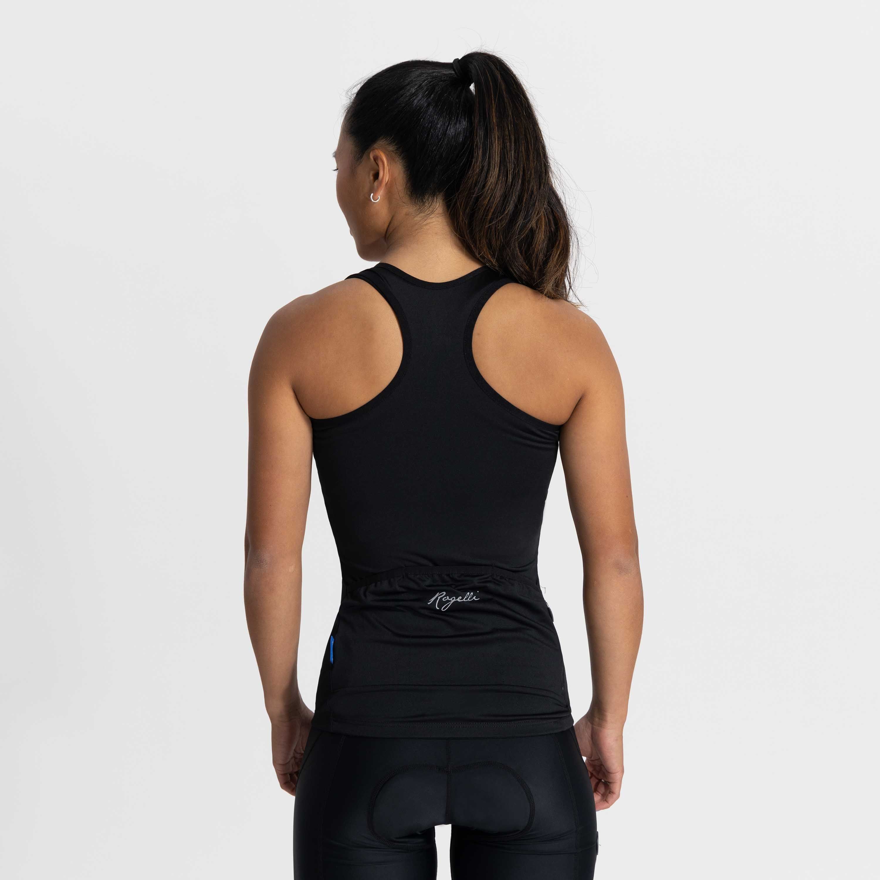 Rogelli Abbey Schwarz Damen Radtrikot Ärmellos