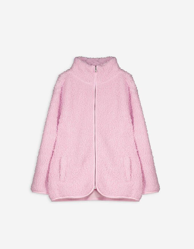 Sweatjacke - Teddyfell
