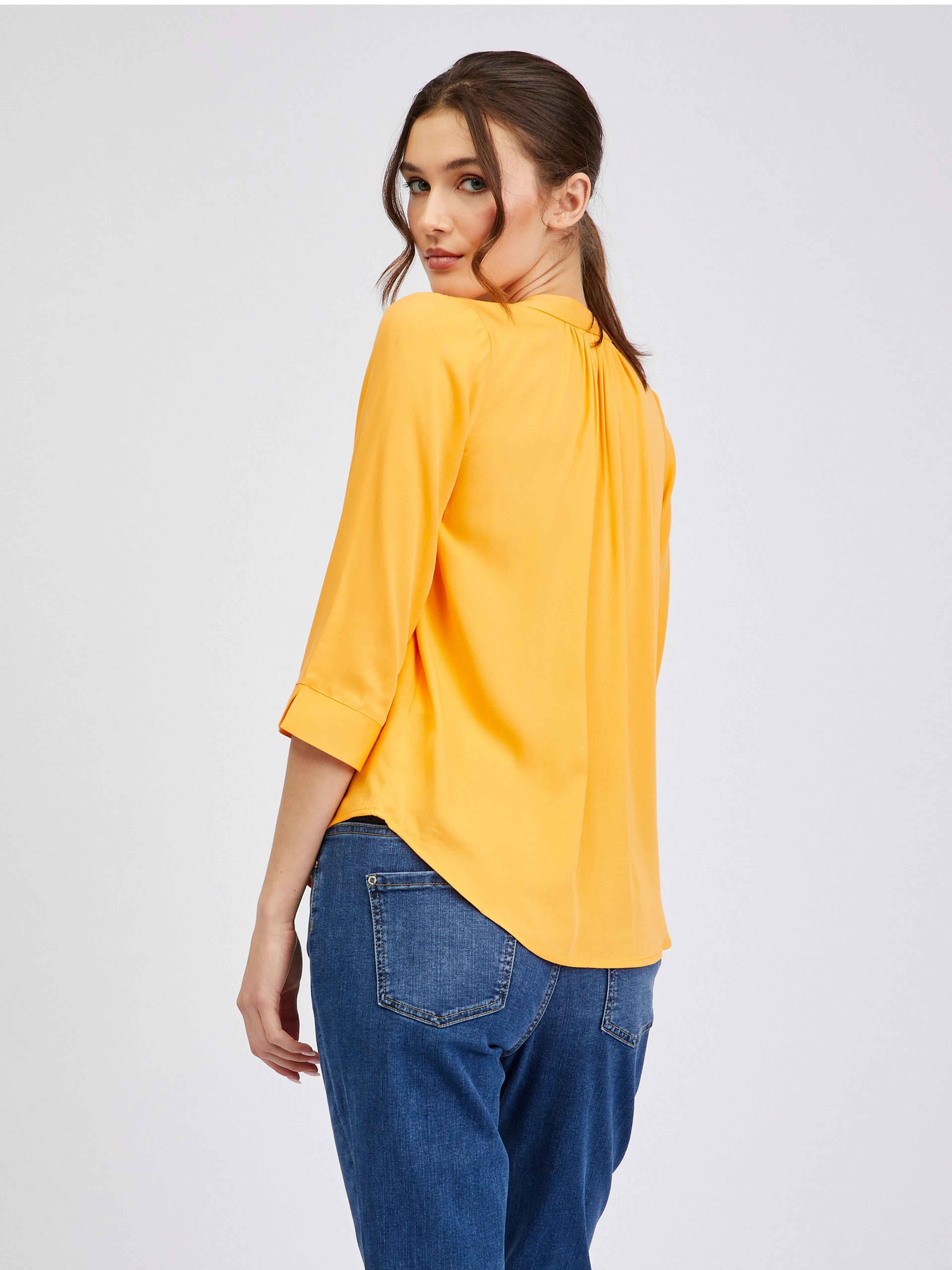 Orangefarbene Damenbluse ORSAY
