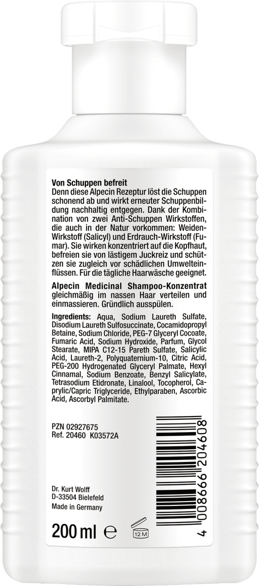 Shampoo-Konzentrat Medicinal Anti-Schuppen, 200 ml