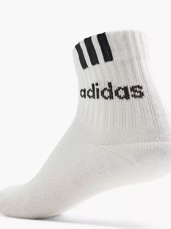 adidas 3 Streifen Linear 3er Pack Crew Socken