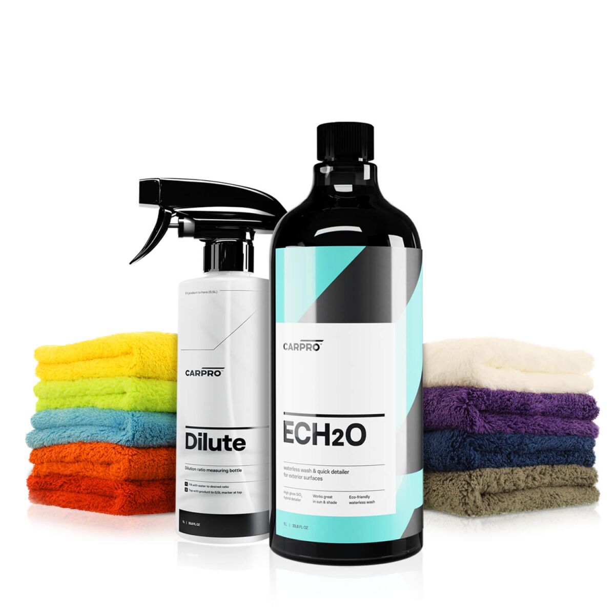 CarPro Ech2O 1L   9x chemicalworkz Edgeless Soft Touch   Carpro Dilute Leerflasche 1L