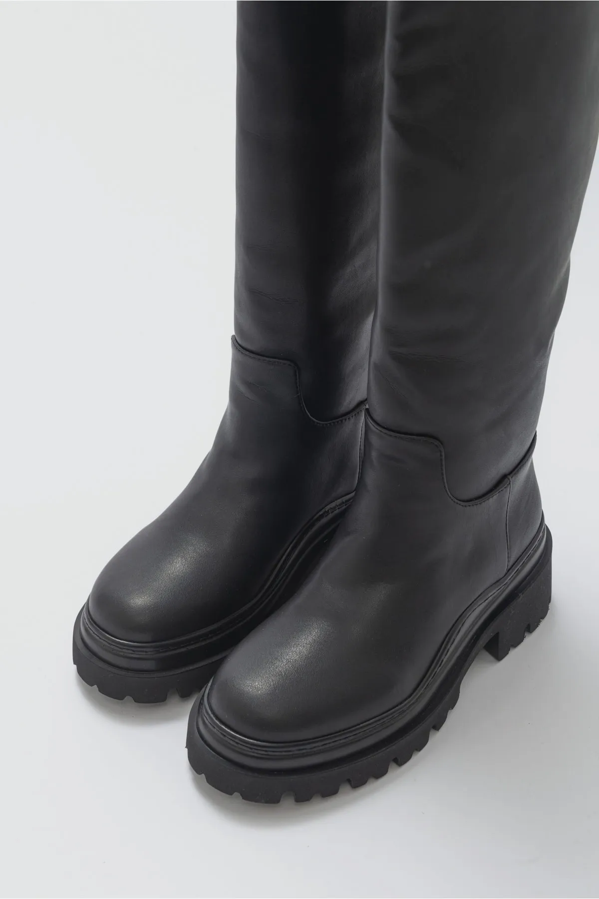 LuviShoes  Fabula Black Skin Damenstiefel
