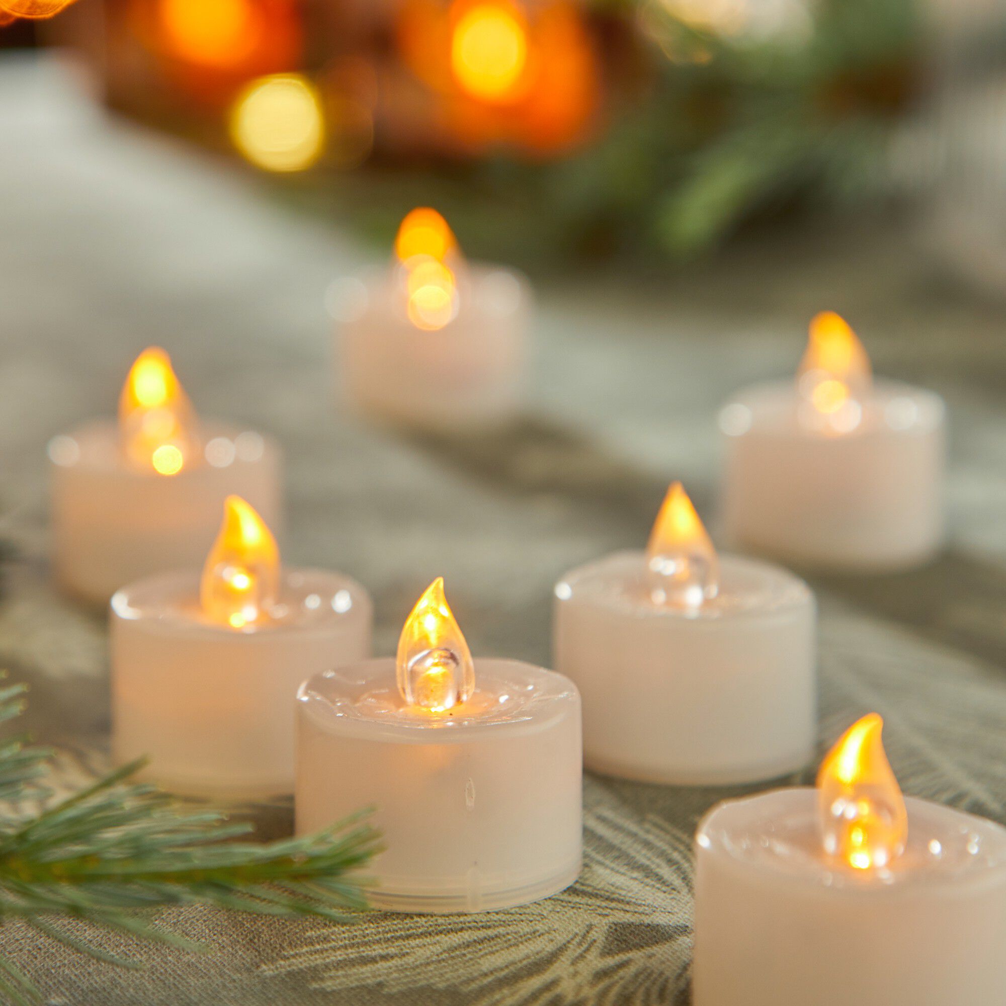 Bougies LED blanches