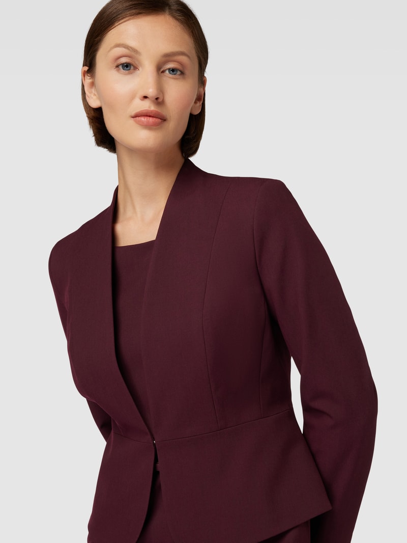 Blazer mit Hakenverschluss in bordeaux rot