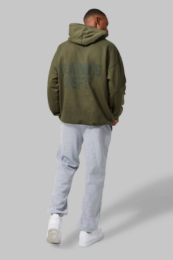 Oversize Trainingsanzug mit Kapuze und Training Dept Print