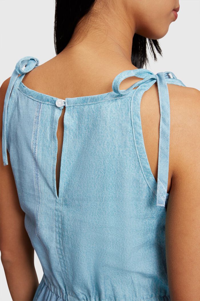 Denim Not Denim Playsuit mit Print