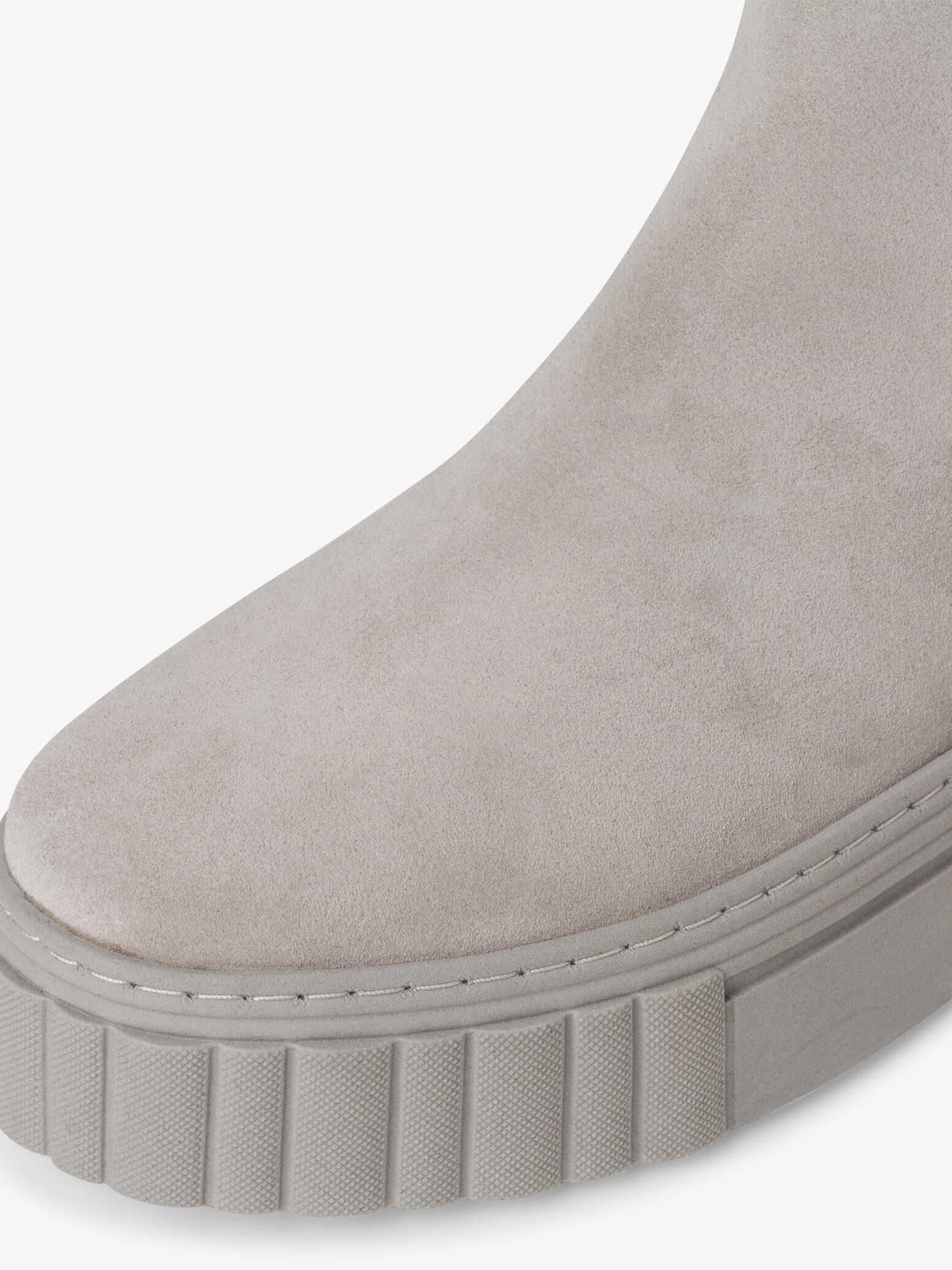 Bottine Chelsea en cuir - gris