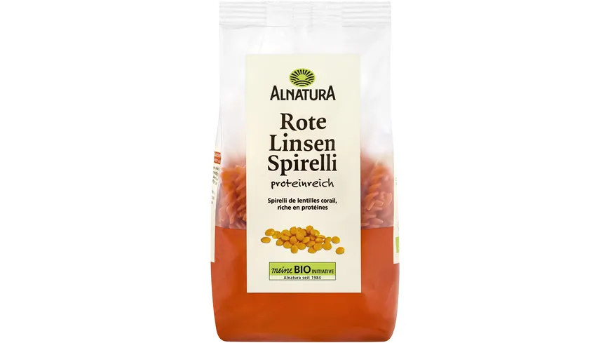 Alnatura Bio Rote Linsen Spirelli 250 g