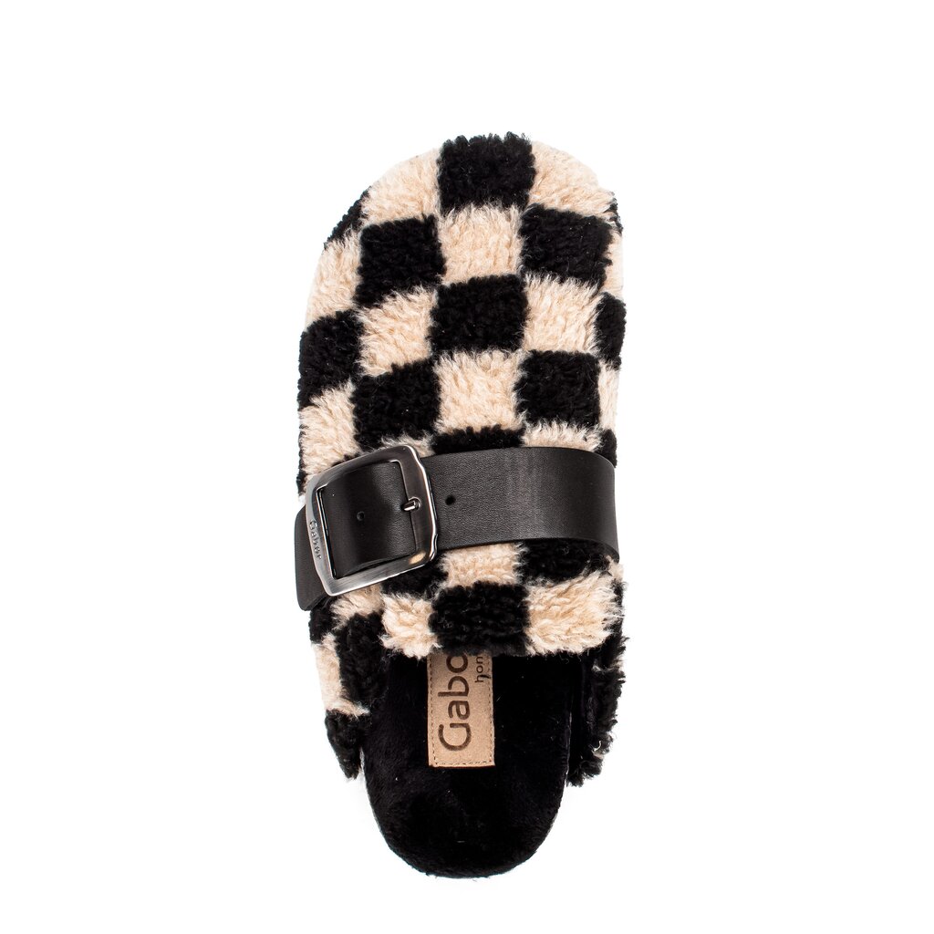 Gabor fashion Plüschhausschuh schwarz