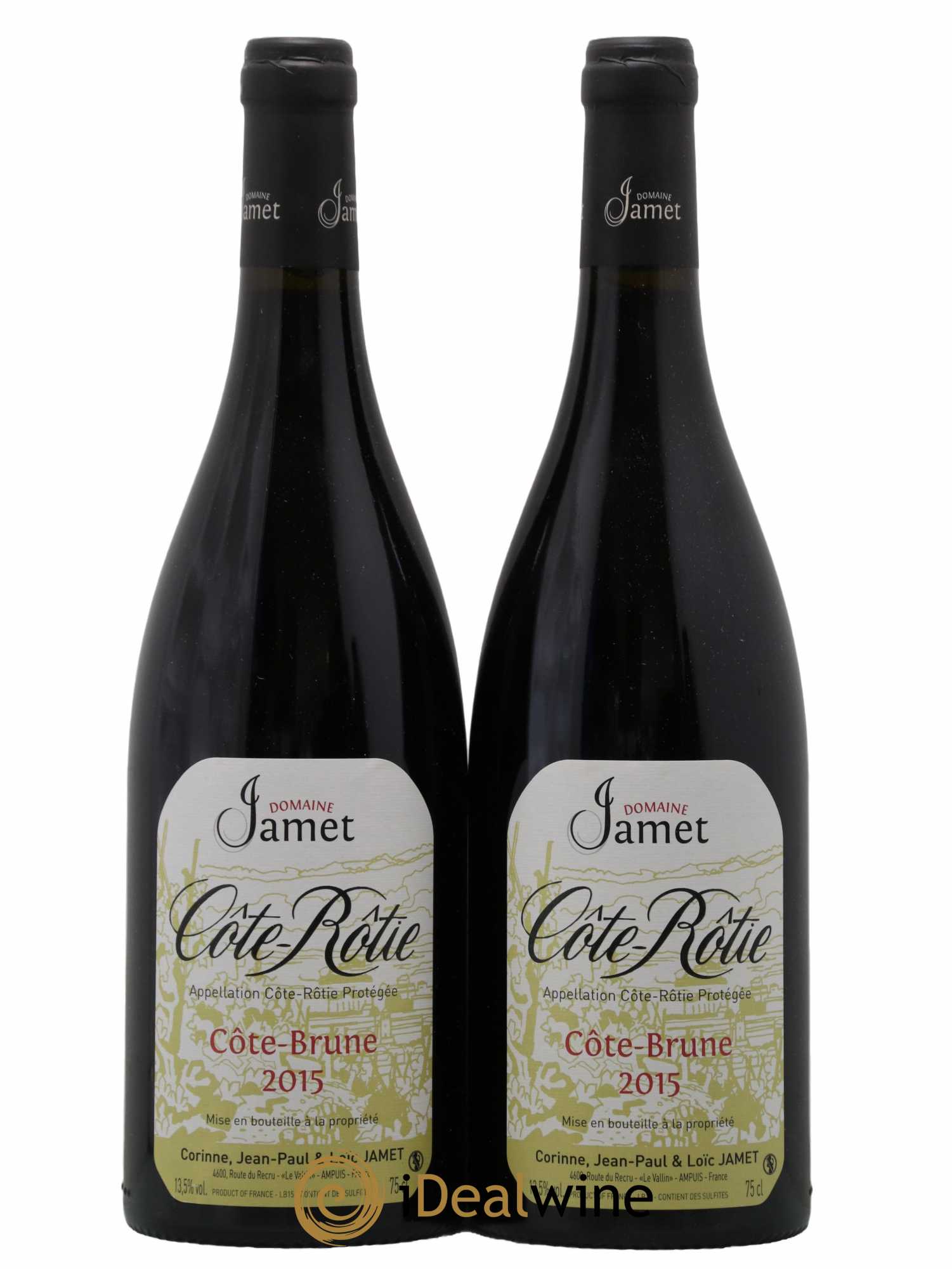 Côte-Rôtie Côte Brune Jamet (Domaine)  2015 - Lot de 2 Bouteilles