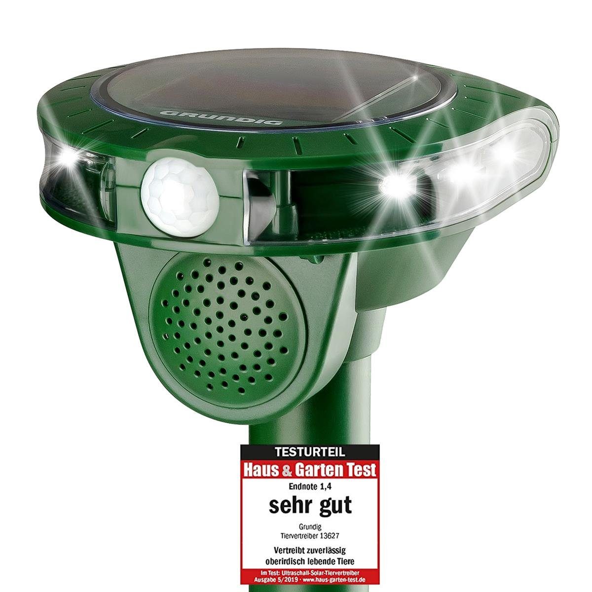 Grundig Ultraschall-Tierabwehr Ultraschall Solar Tiervertreiber
