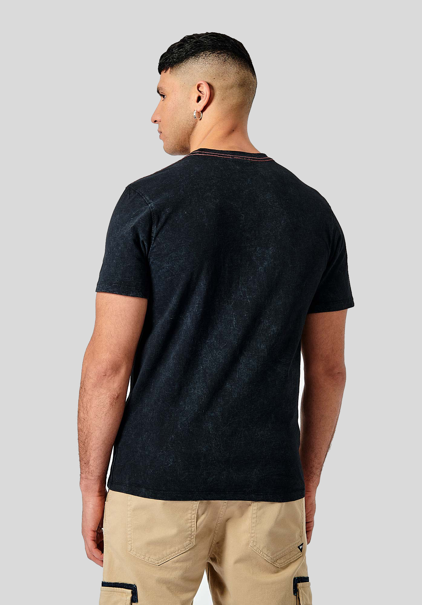 BLEEK  T-shirt noir homme 100% coton bio