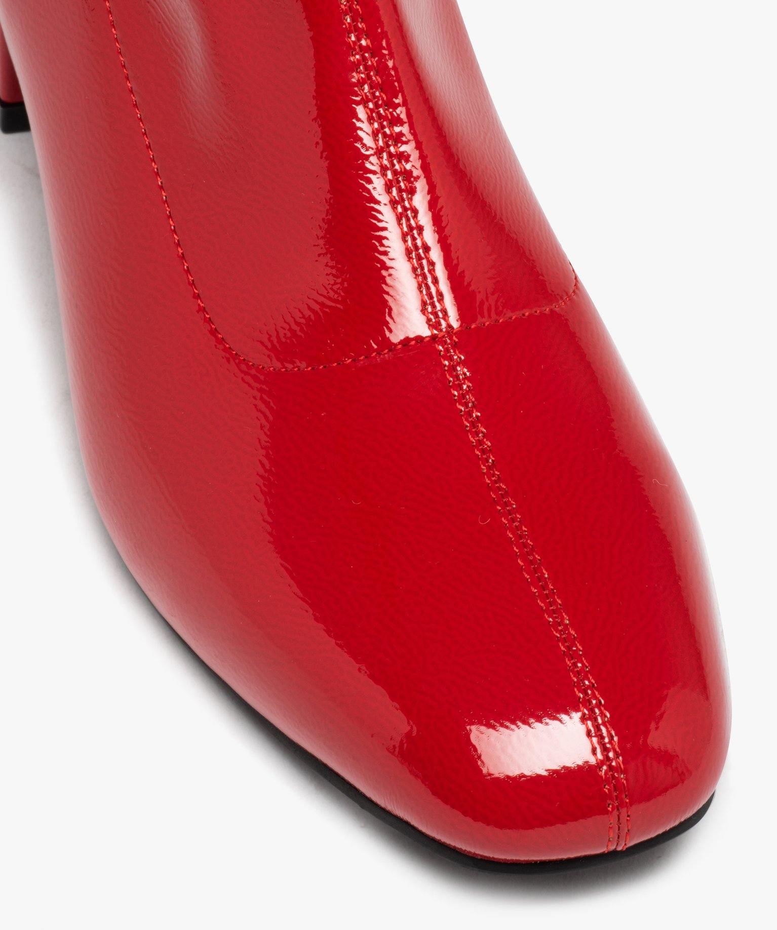 Boots chaussettes à tige souple femme rouge | GEMO