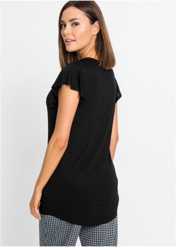 Longshirt mit Knöpfen