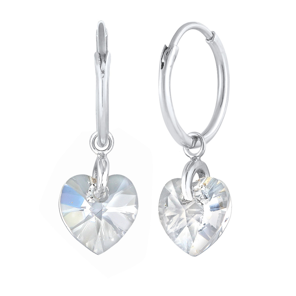 Elli Elli Boucles d'Oreilles Femmes Pendentif d'oreilles Cœur Symbole Cut-Out avec Cri Boucles d'oreilles