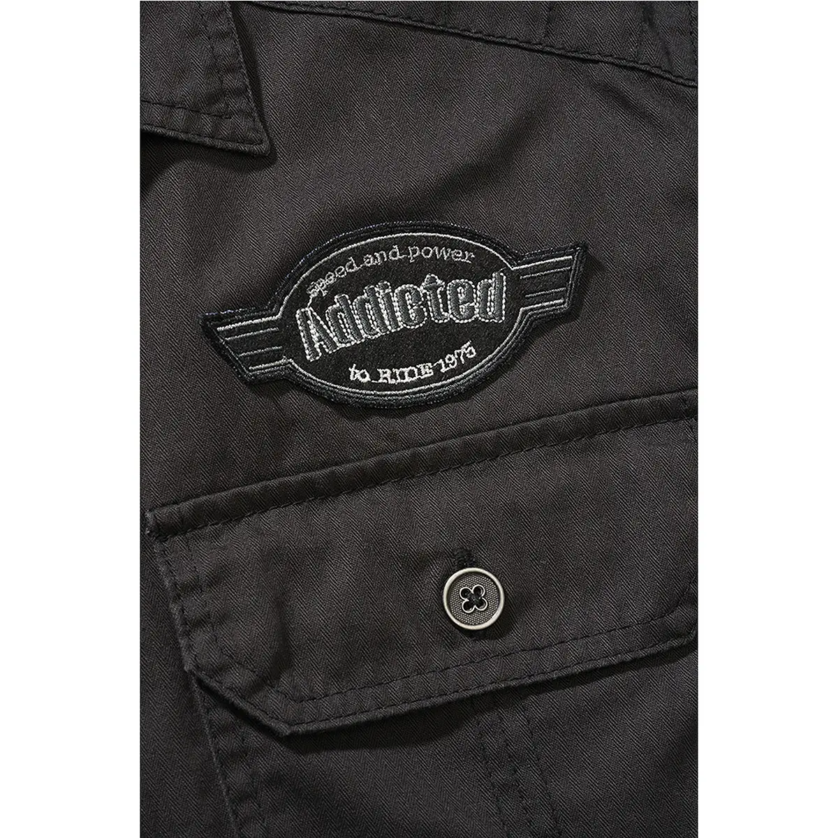 Luis Vintage Shirt kurzarm schwarz
