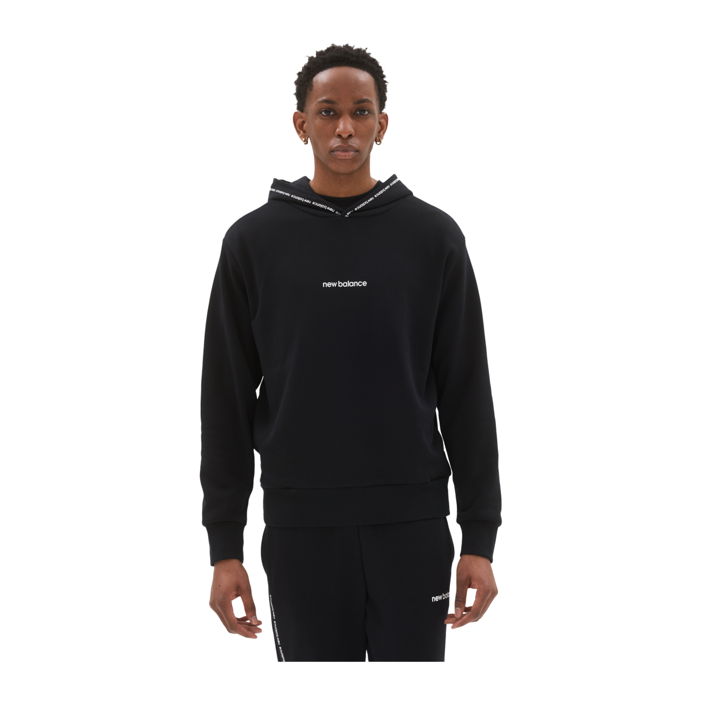New Balance Essentials Fleece Hoody Schwarz FBK