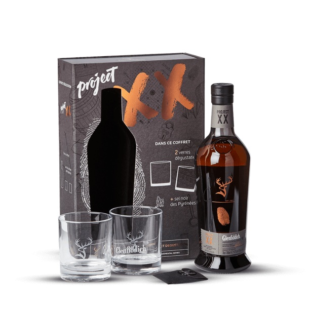 Coffret Glenfiddich Project XX + 2 verres