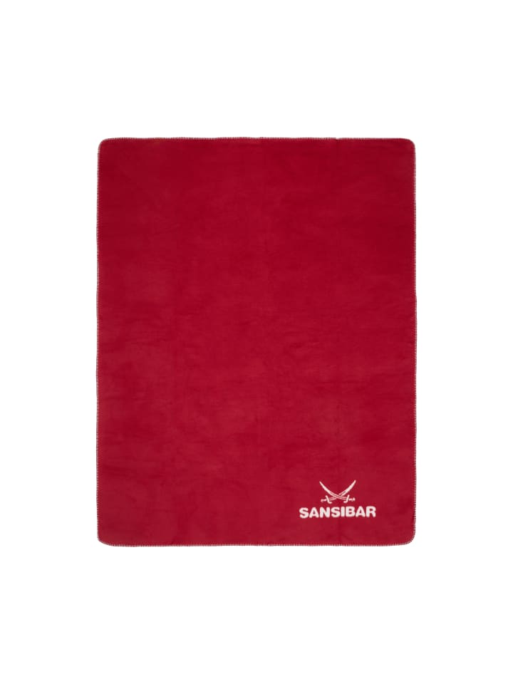 Sansibar Wohndecke Doubleface in Rot günstig kaufen 150x200 cm