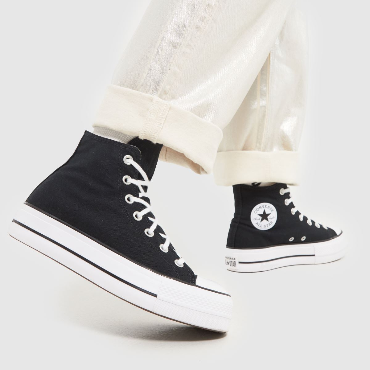 Converse All Star Lift Hi cipők fekete színben