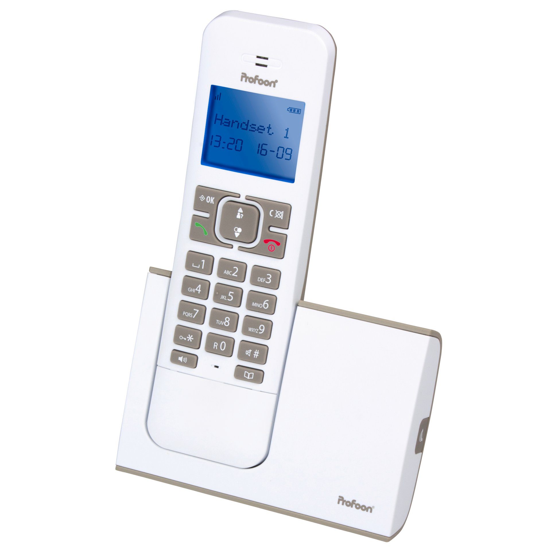 Profoon PDX-8420TE DECT-Telefon mit 2 Mobilteilen Schnurloses DECT-Telefon
