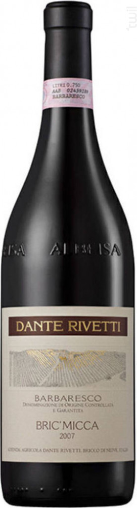 Bric Micca Dante Rivetti Vin Rouge●Barbaresco DOCG 2014 75cl